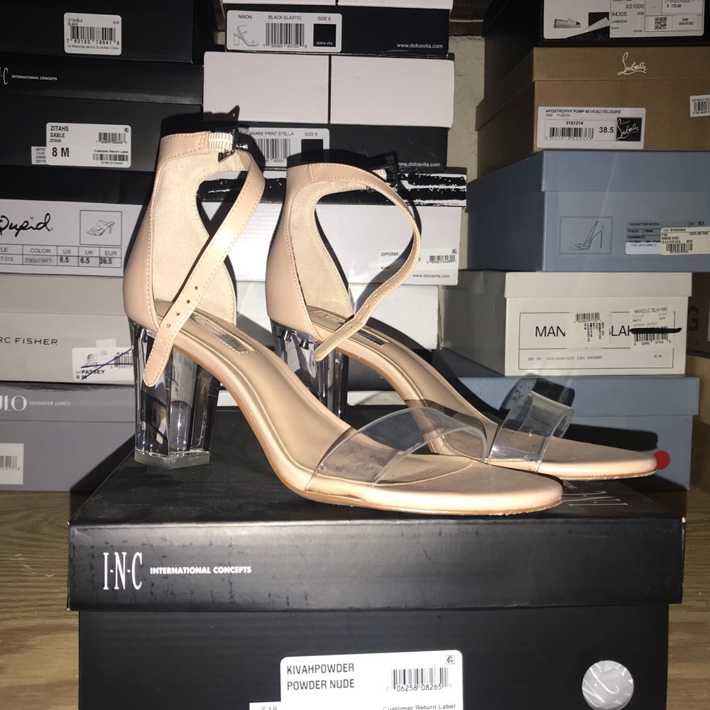 INC Clear Heels
